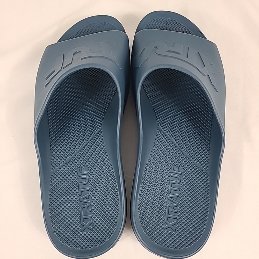 NEW Xtratuf Men's Apres Fish Slide Sandals Blue Sz 12M - Picture 5 of 7